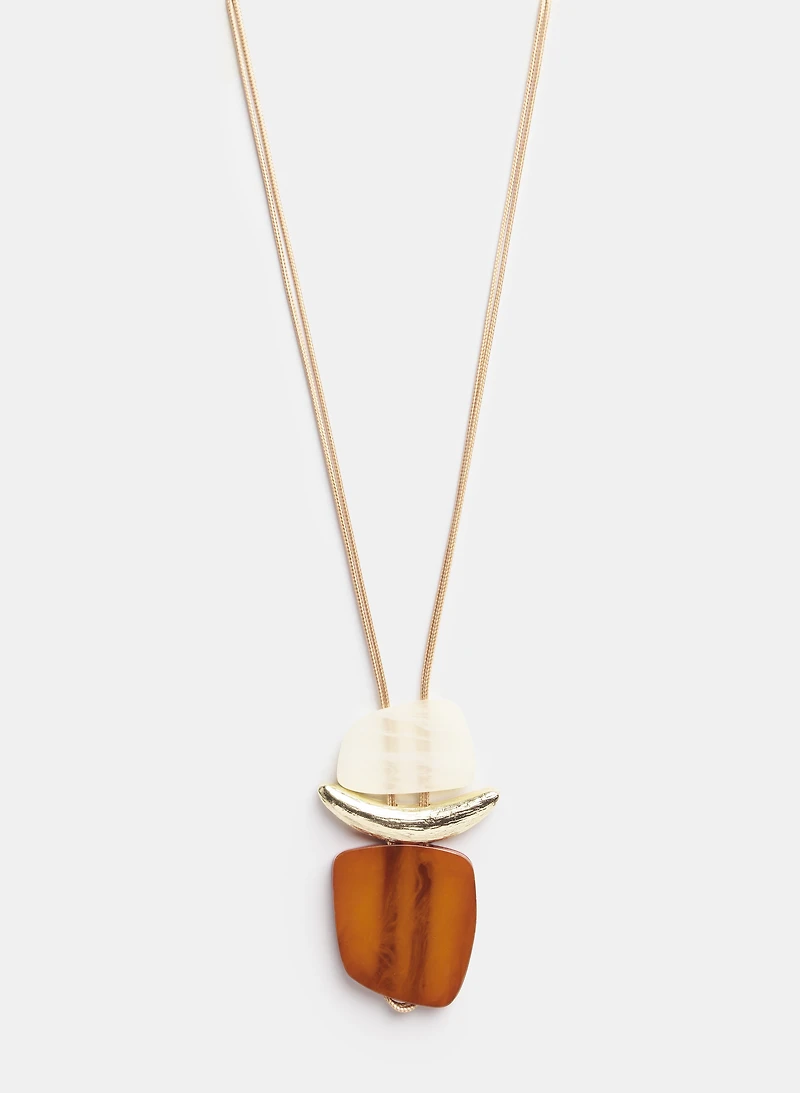 Collier à pendentif géométrique