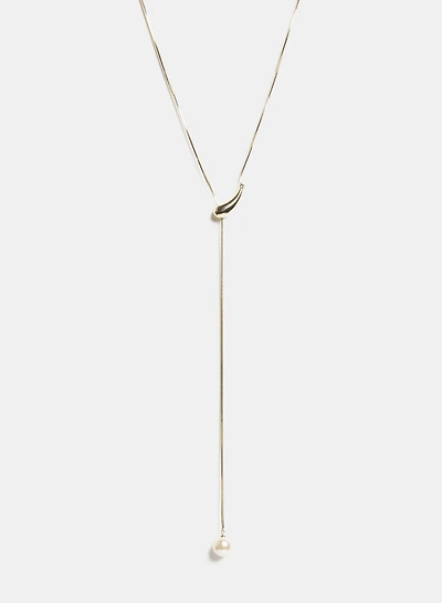 Pearl Y-Shaped Necklace