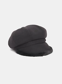 Faux-Fur Trim Cap