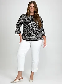 Mixed Floral Print Top