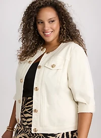 3/4 Sleeve Jean Jacket