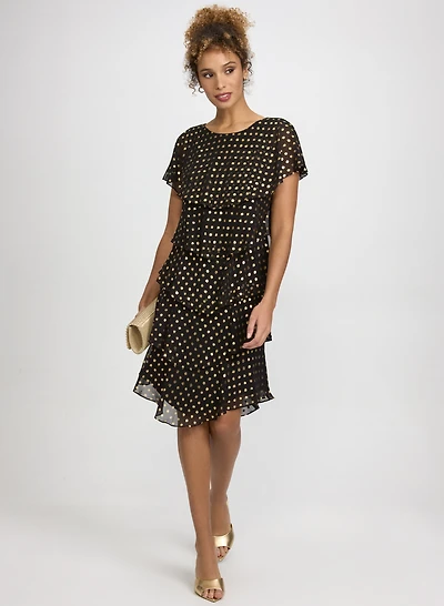 Polka Dot Tiered Dress