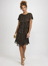 Polka Dot Tiered Dress