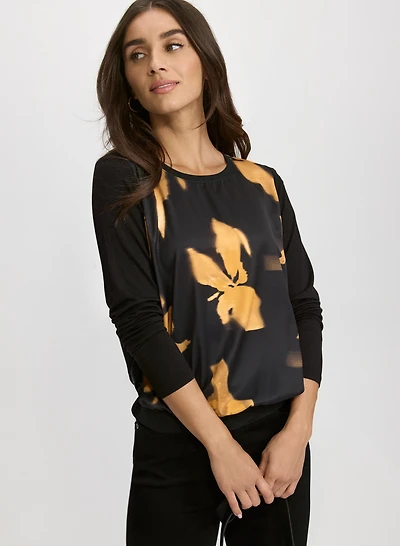 Haut à motif floral