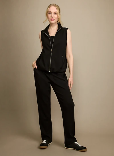 Zip Closure Vest & Pull-On Scuba Pants