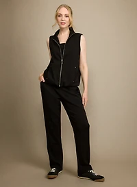 Zip Closure Vest & Pull-On Scuba Pants
