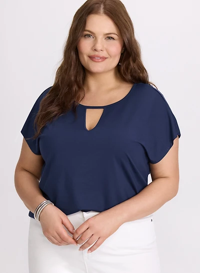 Keyhole Cut-Out T-Shirt