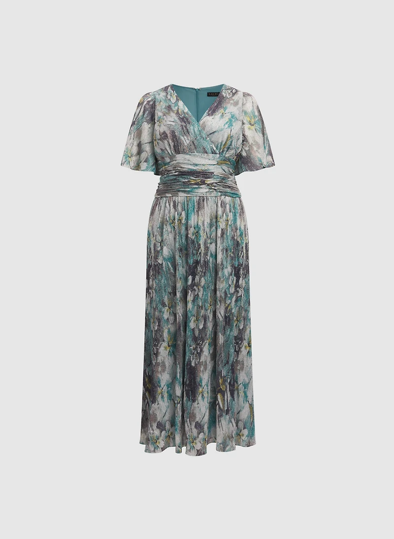 Robe florale cache-coeur