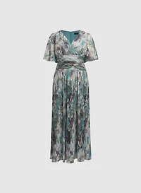 Robe florale cache-coeur