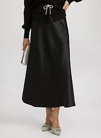 Satin Bias Cut Skirt
