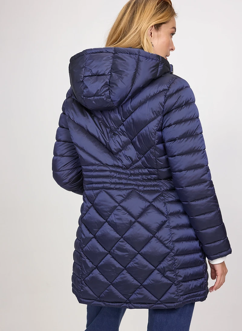 Manteau matelassé à capuche