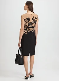 Floral Colour Block Dress