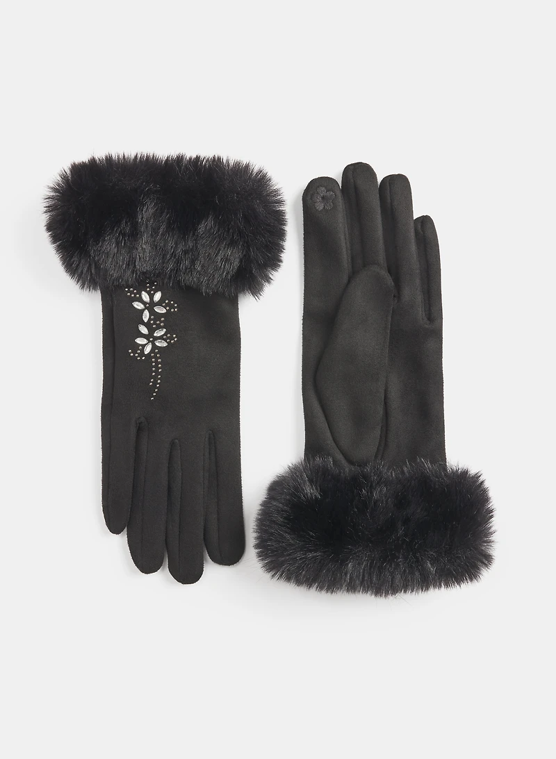 Faux-Suede Gloves