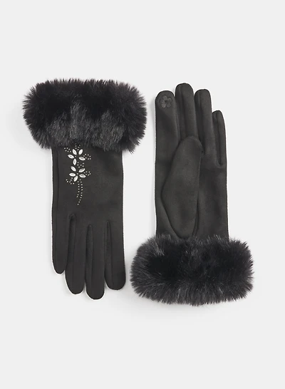 Faux-Suede Gloves