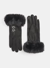 Faux-Suede Gloves