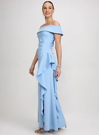 Fitted Off-The-Shoulder Dress