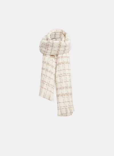 Plaid Lurex Scarf