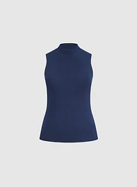 Débardeur en tricot côtel