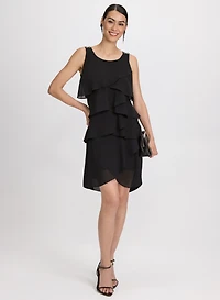 Tiered Chiffon Dress
