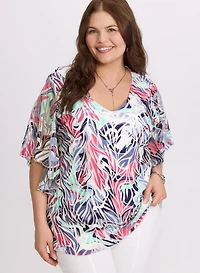 Blouse à motif abstrait