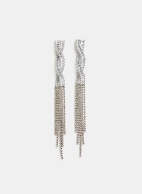 Braided Crystal Earrings