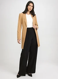 Veste longue en sergé et pantalon Olivia