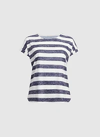 Striped Burnout T-Shirt