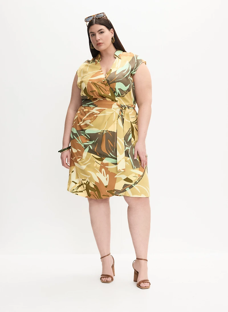 Melanie Lyne - Robe à motif de feuilles