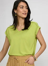 Braided Detail T-Shirt