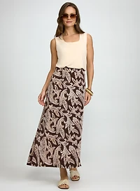 Jupe paisley en jersey