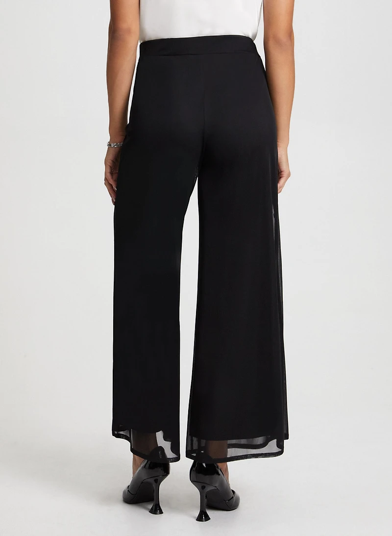 Pantalon Olivia large en chiffon