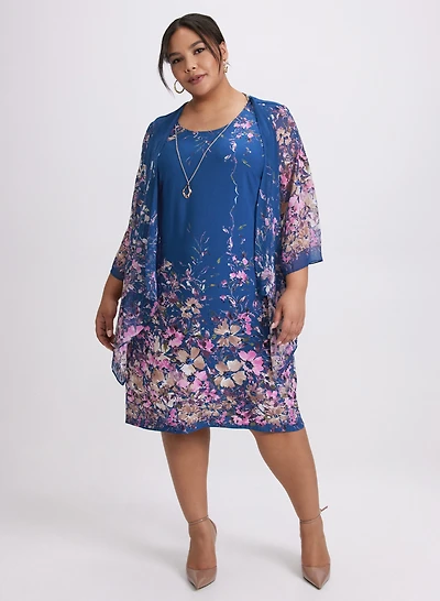 Floral Jacket & Dress Set