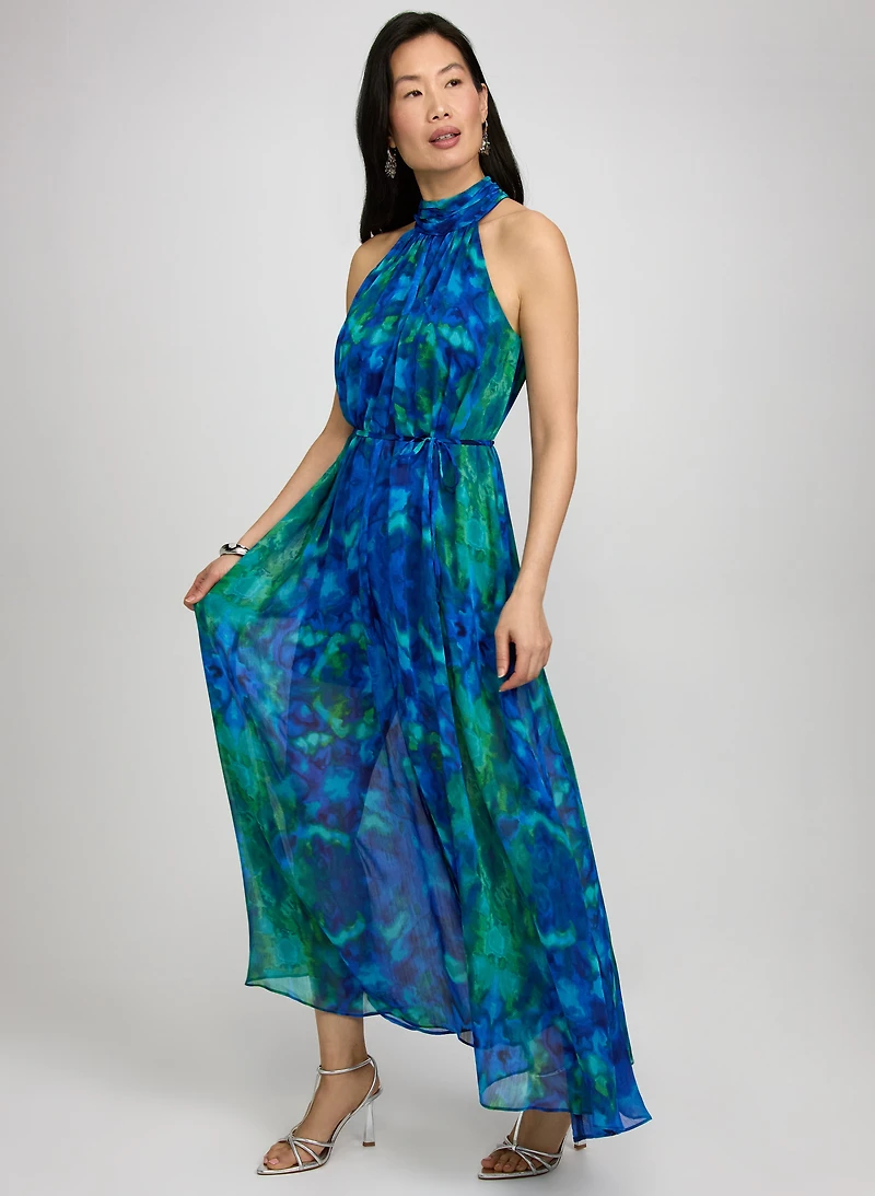 Printed Wide-Leg Jumpsuit