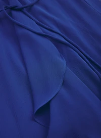 Crossover Chiffon Dress