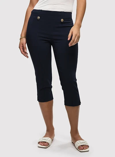 Straight Leg Pull-On Capris