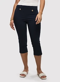 Straight Leg Pull-On Capris