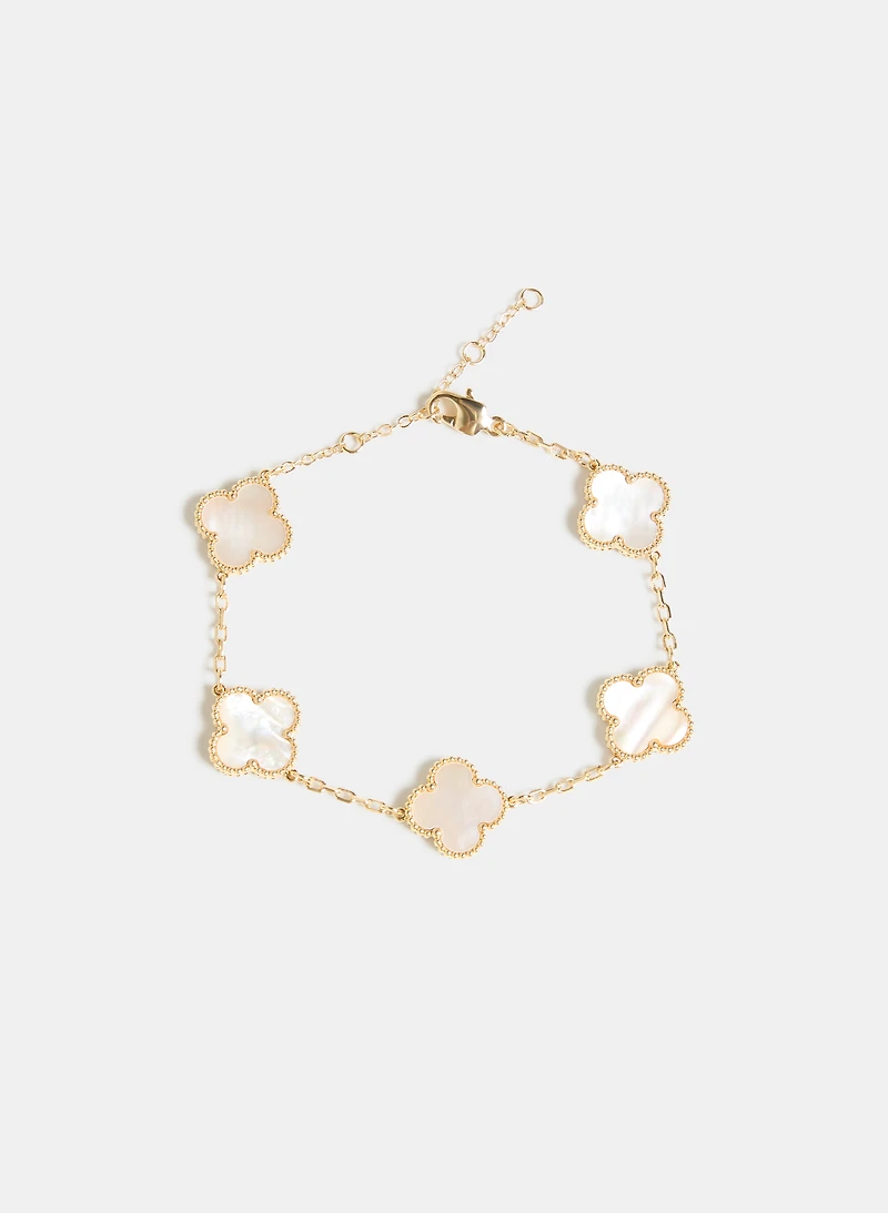 Marbled Clover Bracelet