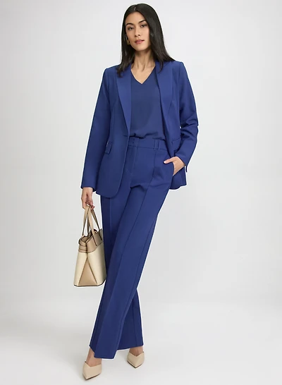 Belted Peaked Lapel Blazer & Lily Pinched Seam Pants