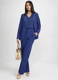 Belted Peaked Lapel Blazer & Lily Pinched Seam Pants