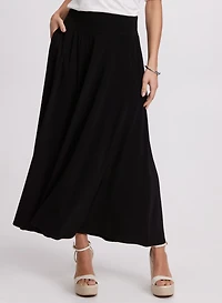 Jupe maxi à enfiler avec poches