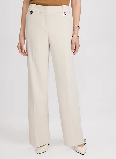Pantalon Olivia à enfiler jambe large