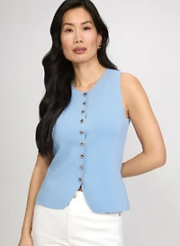 Veste sans manches en tricot