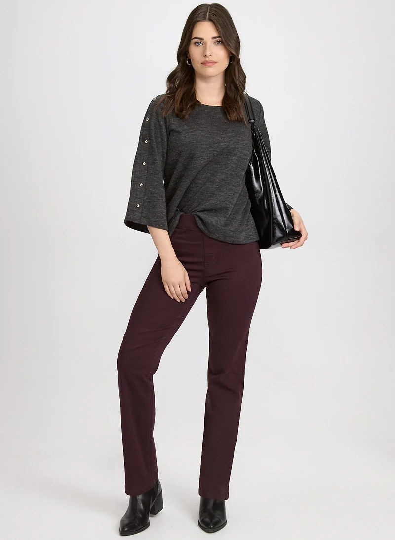 Pull-On Denim Pants
