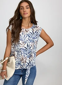 Palm Print Top