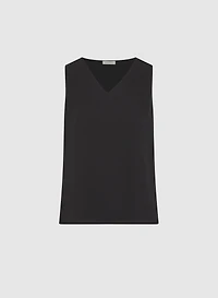 Sleeveless V-Neck Blouse
