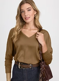 Satin Front Top