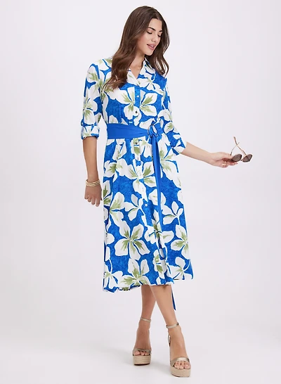 Floral Shirt Dress