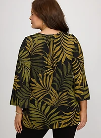 Tunique à motif de palmiers
