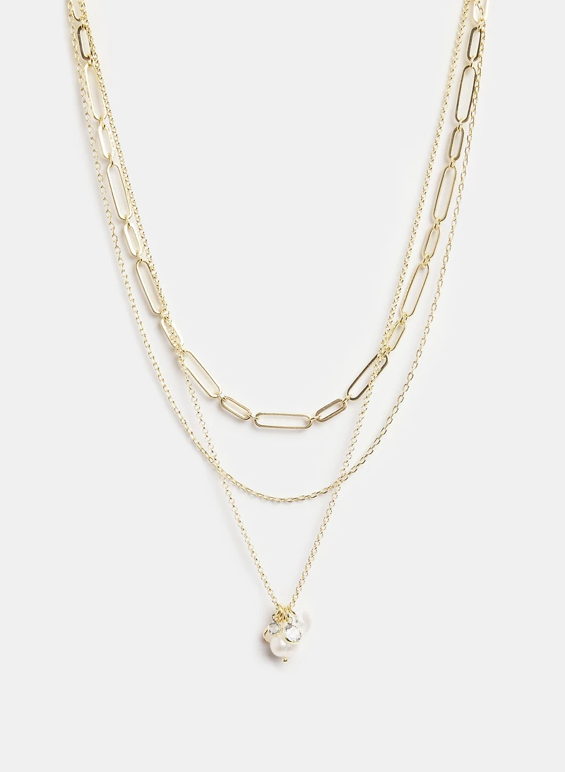 Collier à chaines mixtes