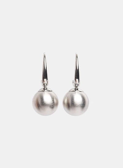 Metallic Ball Drop Earrings